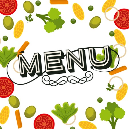 menu restaurant design, vector illustration eps10 graphicのイラスト素材