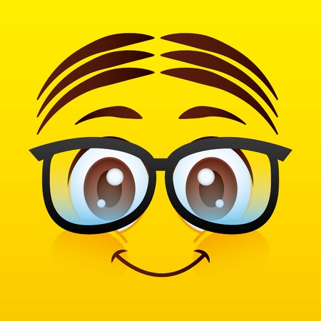 emoticon icon design, vector illustration eps10 graphicのイラスト素材