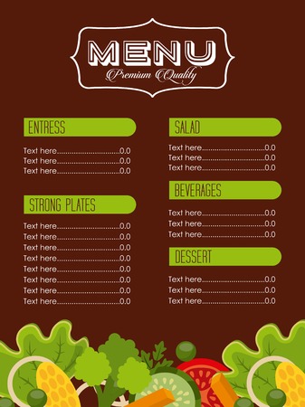 menu restaurant design, vector illustration eps10 graphicのイラスト素材
