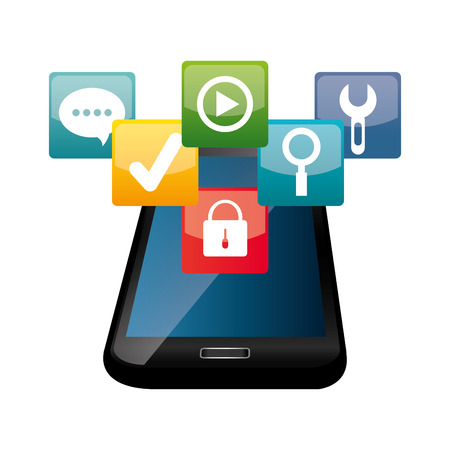 Mobile technology design, vector illustration eps 10.のイラスト素材