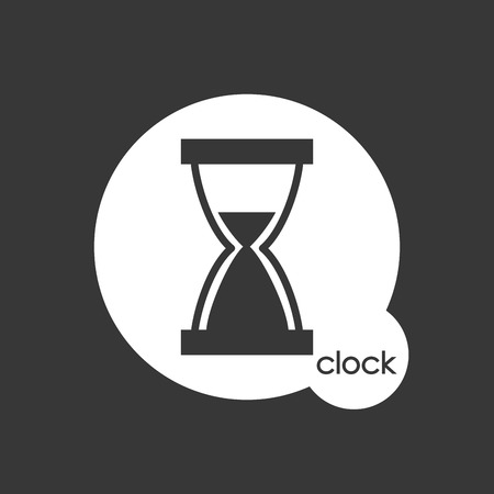 clock icon design, vector illustration eps10 graphicのイラスト素材