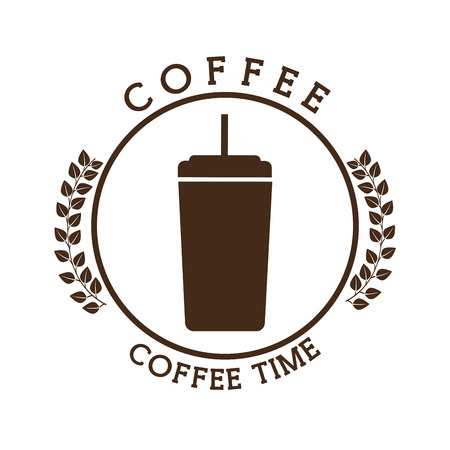 coffee time design, vector illustration eps10 graphicのイラスト素材