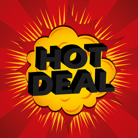 hot deal design, vector illustration eps10 graphicのイラスト素材
