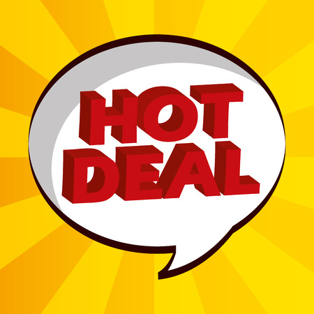 hot deal design, vector illustration eps10 graphicのイラスト素材