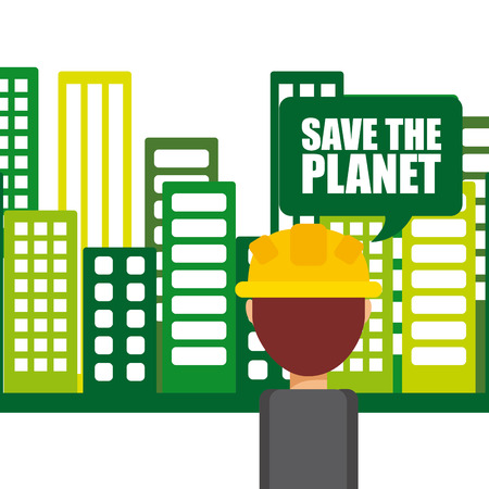 save the planet design, vector illustration eps10 graphicのイラスト素材