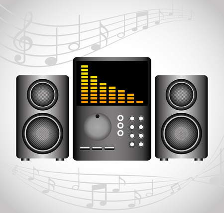 gadget music design, vector illustration eps10 graphicのイラスト素材