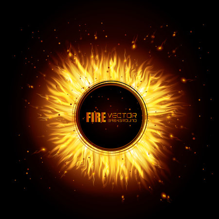 Fire digital design, vector illustration eps 10.のイラスト素材