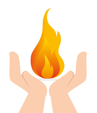 Fire digital design, vector illustration eps 10.のイラスト素材