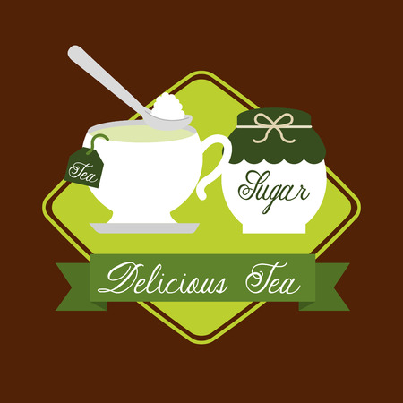 delicious tea design, vector illustration eps10 graphicのイラスト素材
