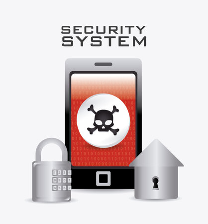 Security system design, vector illustration eps 10.のイラスト素材
