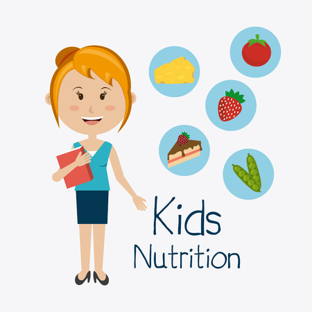 Kids food design, vector illustration eps 10.のイラスト素材