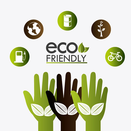 Go green design, vector illustration eps 10.のイラスト素材