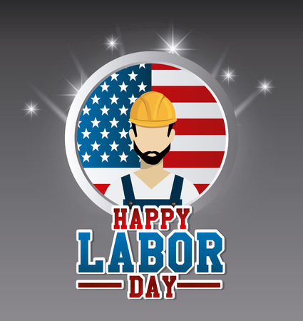 Labor day card design, vector illustration eps 10.のイラスト素材