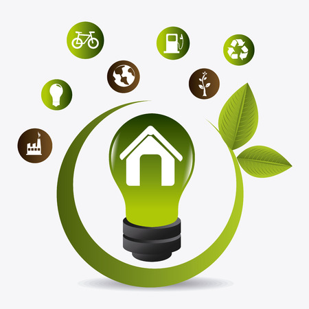 Green energy design, vector illustration eps 10.のイラスト素材