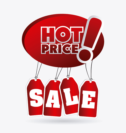 Hot price shopping design, vector illustration eps 10.のイラスト素材
