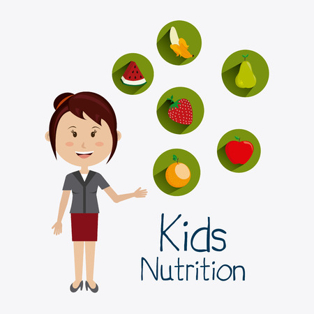 Kids food design, vector illustration eps 10.のイラスト素材