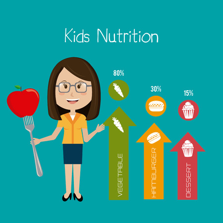 Kids food design, vector illustration eps 10.のイラスト素材