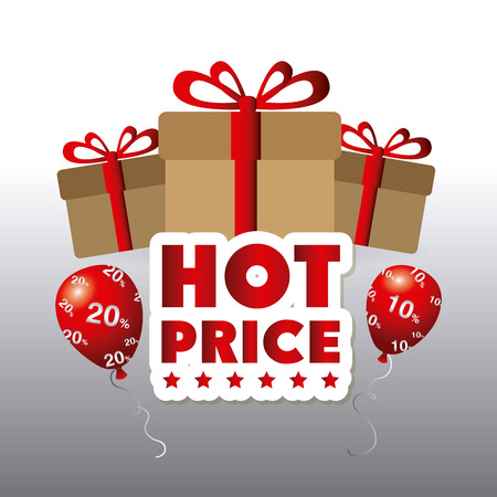 Hot price shopping design, vector illustration eps 10.のイラスト素材