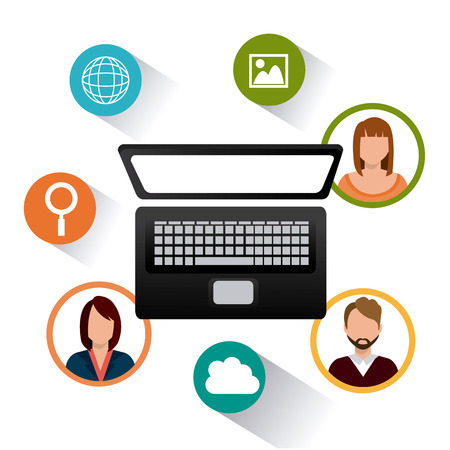 Social media design, vector illustration eps 10.のイラスト素材