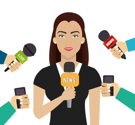 Digital journalism design, vector illustration eps 10.のイラスト素材