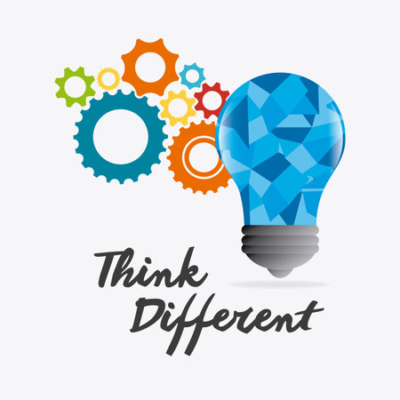 Think positive design, vector illustration eps 10.のイラスト素材