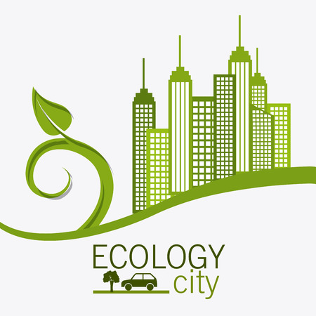 Green city design, vector illustration eps 10.のイラスト素材