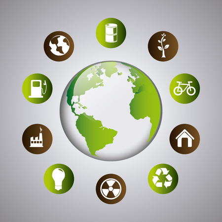 Go green design, vector illustration eps 10.のイラスト素材