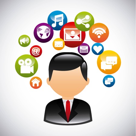 social media design, vector illustration eps10 graphicのイラスト素材