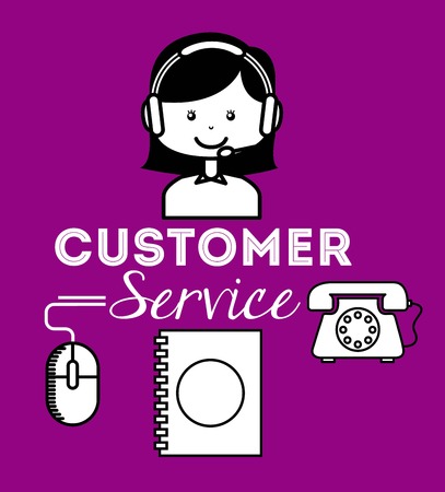 customer service design, vector illustration eps10 graphicのイラスト素材