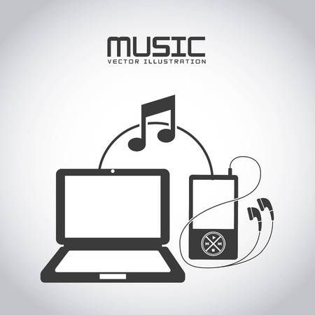 digital music design, vector illustration eps10 graphicのイラスト素材