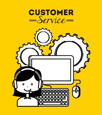 customer service design, vector illustration eps10 graphicのイラスト素材