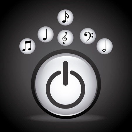 media player design, vector illustration eps10 graphicのイラスト素材