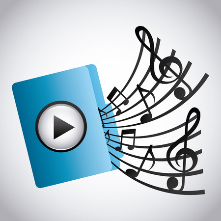 media player design, vector illustration eps10 graphicのイラスト素材