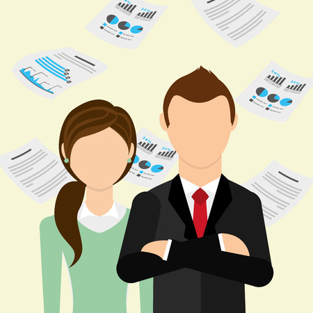 team work design, vector illustration eps10 graphicのイラスト素材