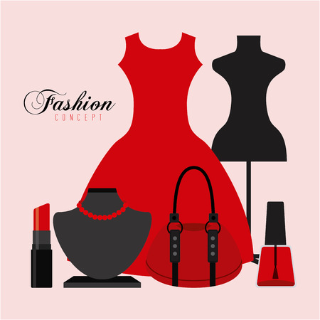 fashion make up design, vector illustration eps10 graphicのイラスト素材