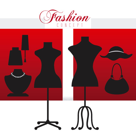 feminine fashion design, vector illustration eps10 graphicのイラスト素材