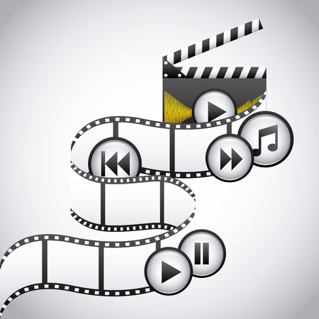 media player design, vector illustration eps10 graphicのイラスト素材