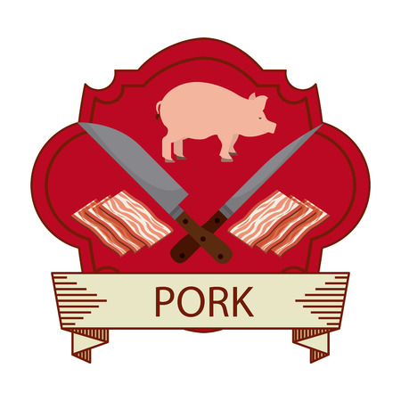 butchery product design, vector illustration eps10 graphicのイラスト素材