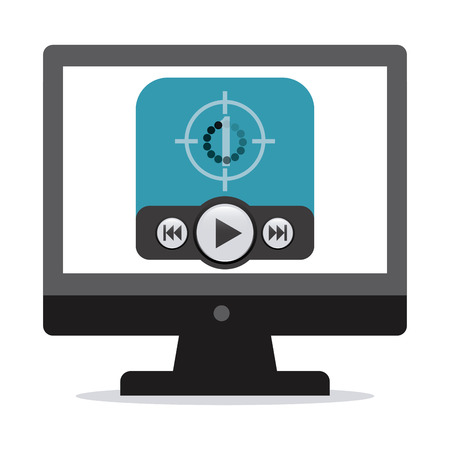 media player design, vector illustration eps10 graphicのイラスト素材