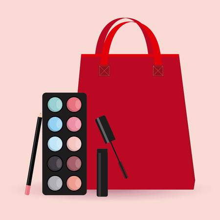 fashion make up design, vector illustration eps10 graphicのイラスト素材