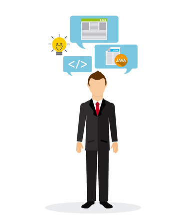 programming language design, vector illustration eps10 graphicのイラスト素材