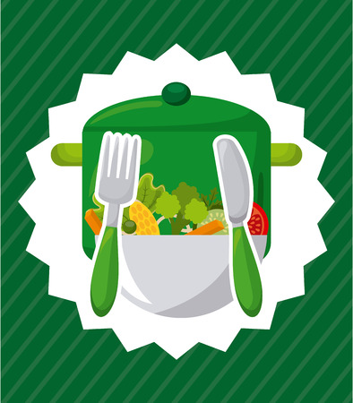 vegetarian food design, vector illustration eps10 graphicのイラスト素材