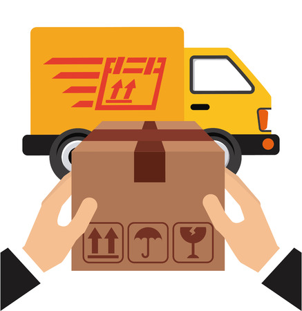 delivery service design, vector illustration eps10 graphicのイラスト素材