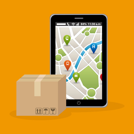 delivery service design, vector illustration eps10 graphicのイラスト素材