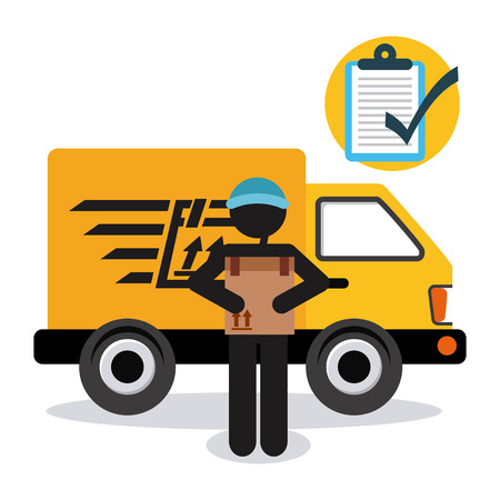 delivery service design, vector illustration eps10 graphicのイラスト素材