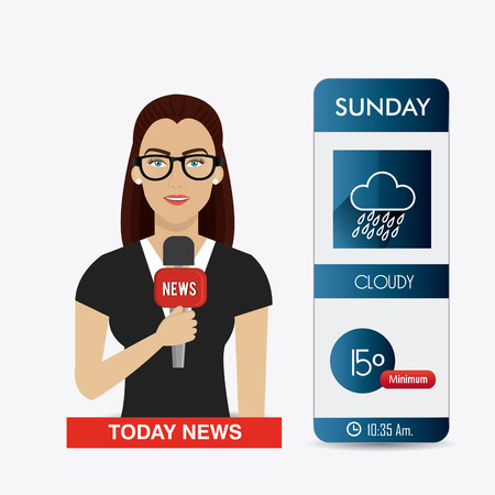 Weather mobile app design, vector illustration eps 10.のイラスト素材