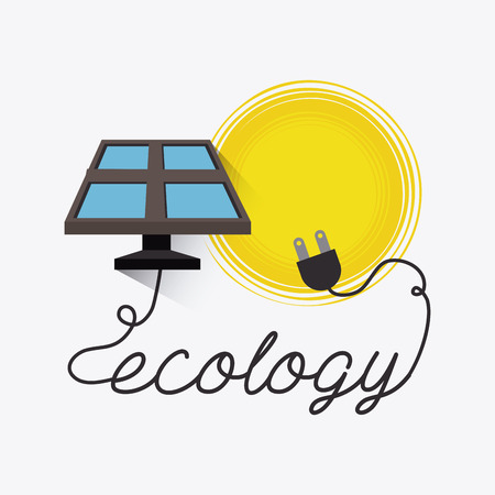 Solar energy design, vector illustration eps 10.のイラスト素材