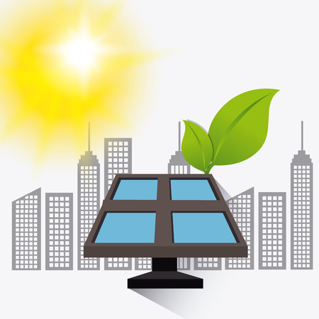 Solar energy design, vector illustration eps 10.のイラスト素材