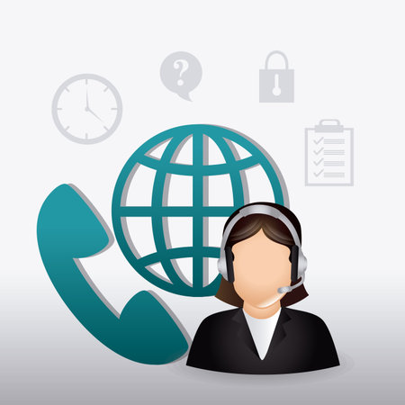 Customer service design, vector illustration eps 10.のイラスト素材