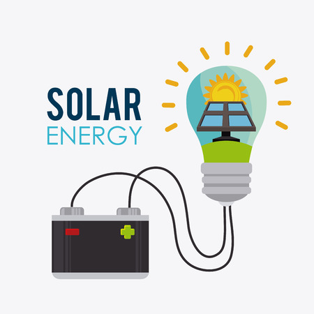 Solar energy design, vector illustration eps 10.のイラスト素材